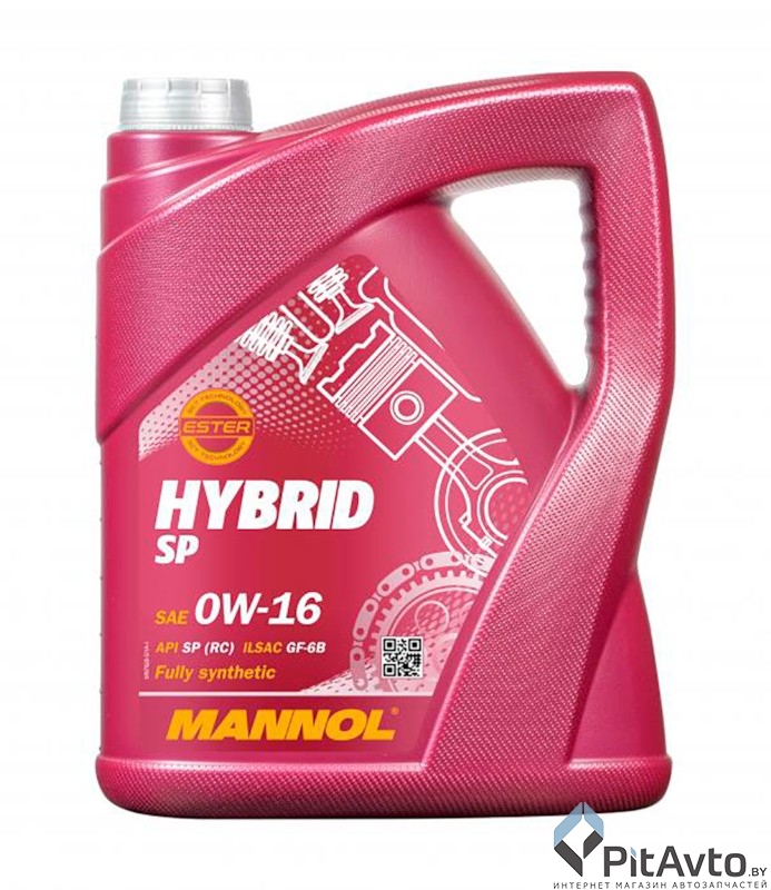 Моторное масло MANNOL 7920 Hybrid SP 0W-16 5л
