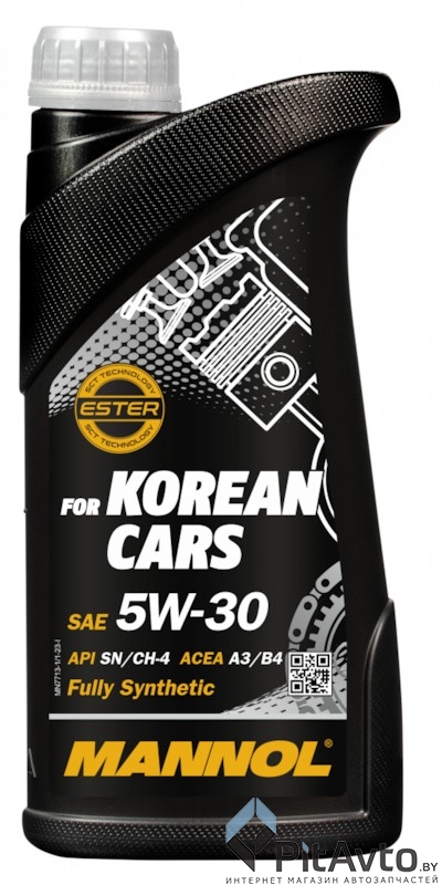 Моторное масло Mannol for Korean Cars 5W-30 1л