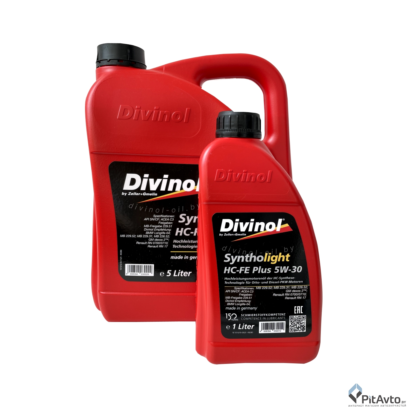 Масло моторное DIVINOL Syntholight HC-FE Plus 5W-30 5л