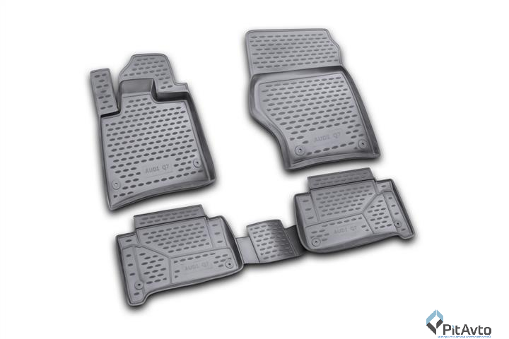 Комплект резиновых ковриков AUDI Q7 2006-2015 4шт / NLC0416210K
