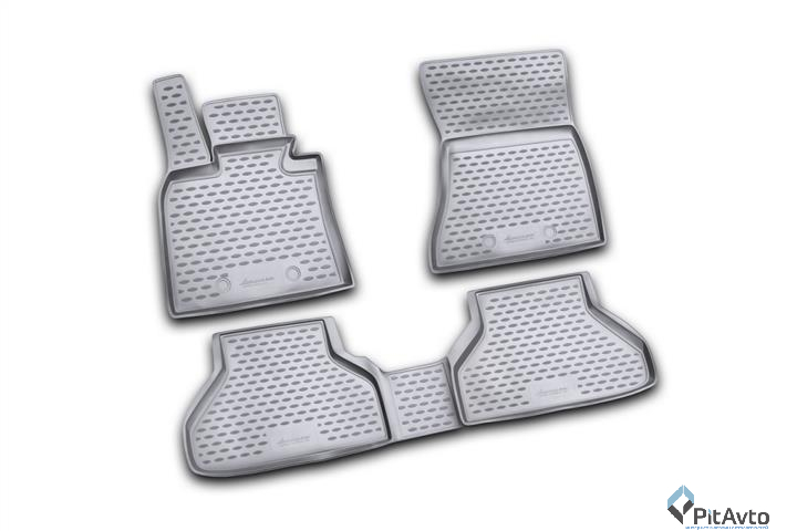 Комплект резиновых ковриков ELEMENT BMW X6 2009-> 4шт / NLC0518210K