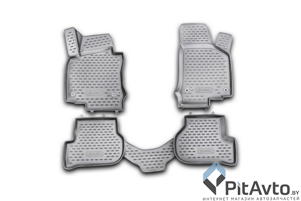 Комплект ковриков в салон 3D VW Golf VI 04/2009-> 4шт  / NLC3D5126210KH