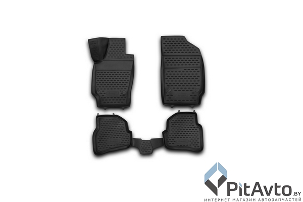 Комплект ковриков в салон 3D VW Polo V 12/2009-> 4шт / NLC3D5128210KH