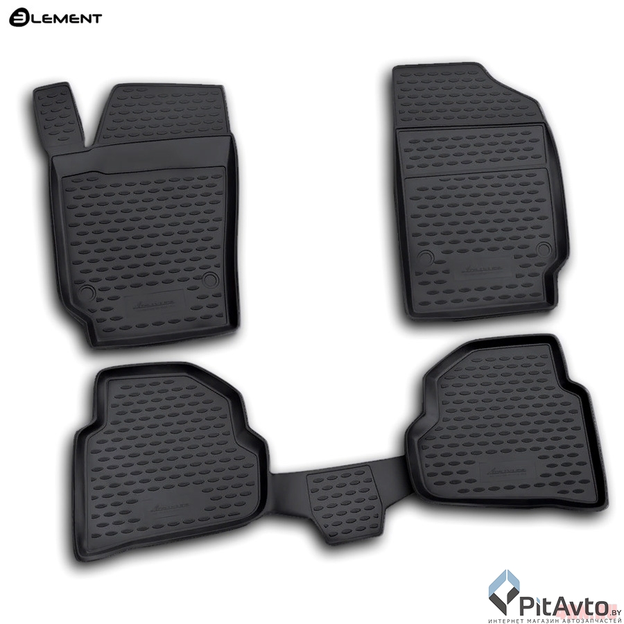 Комплект ковриков в салон VW Polo 2010-> 4шт / NLC5130210K