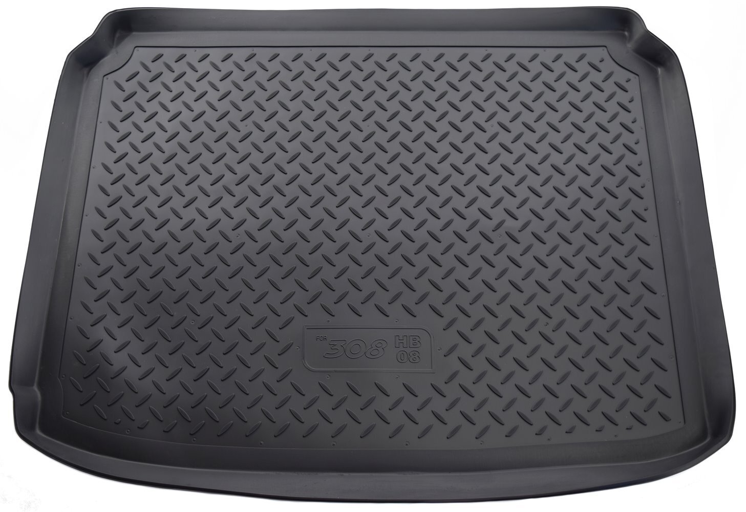 Коврик в багажник полиуретан NORPLAST, PEUGEOT 308 2008-, черный 1 шт, NPL-P-64-38