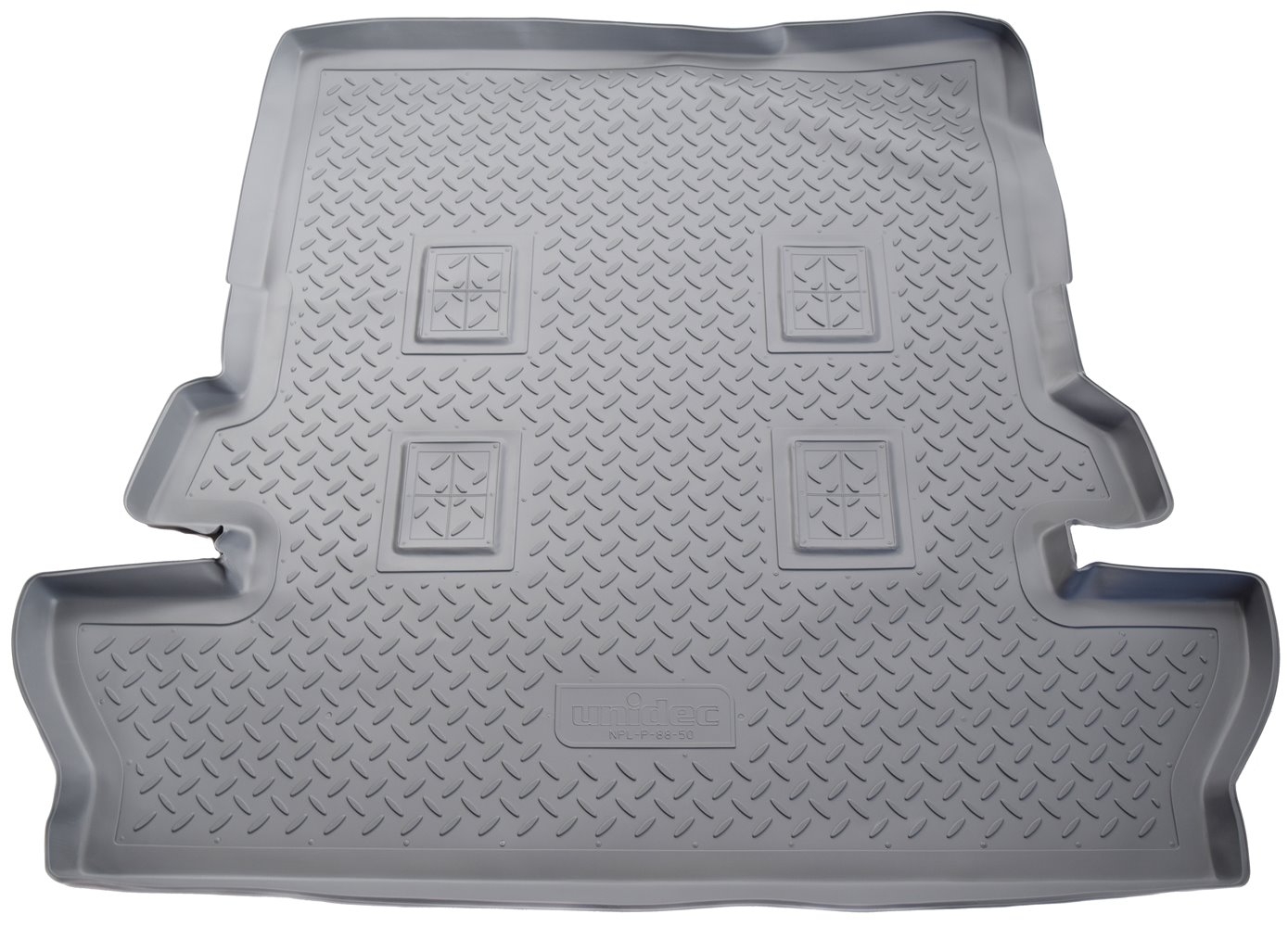 Коврик в багажник полиуретан NORPLAST, TOYOTA LC-200 2007, 7 мест, черный 1 шт, NPL-P-88-50