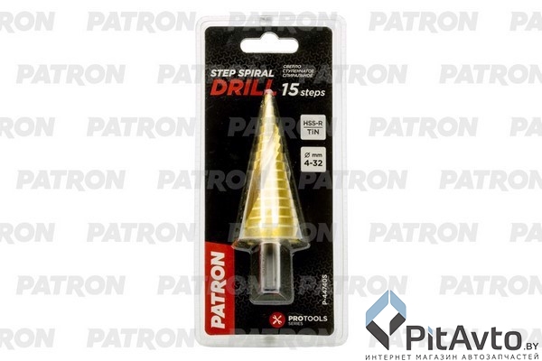 P-44740S PATRON Сверло ступенчатое 4-32 мм