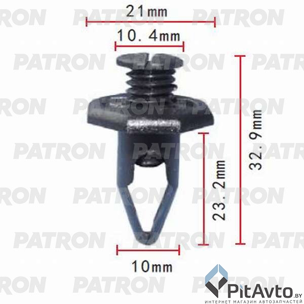 PATRON P37-0087 Клипса пластмассовая