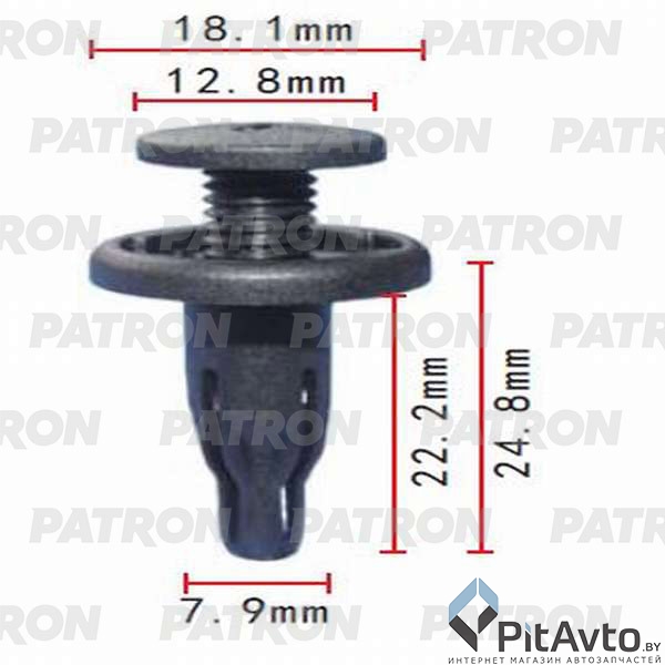 PATRON P37-0088 Клипса пластмассовая