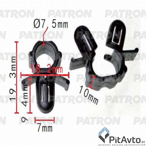 PATRON P37-0537 Зажим пластиковый