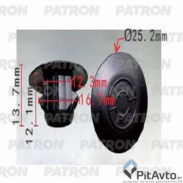 PATRON P37-0582 Заглушка пластиковая