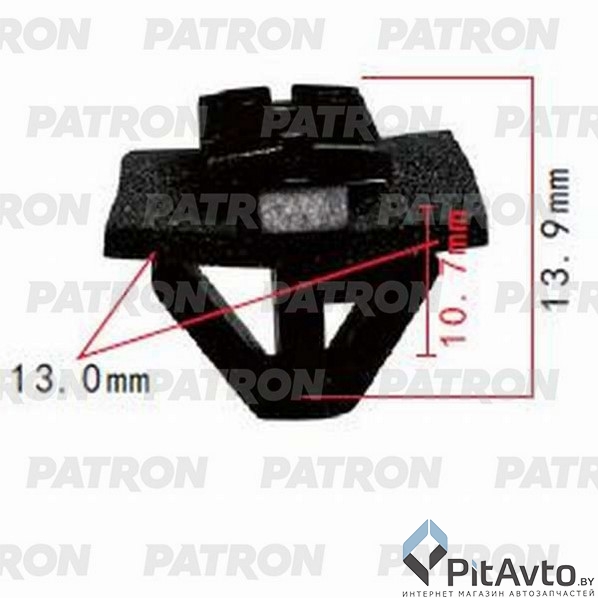 PATRON P37-0646 Клипса пластмассовая