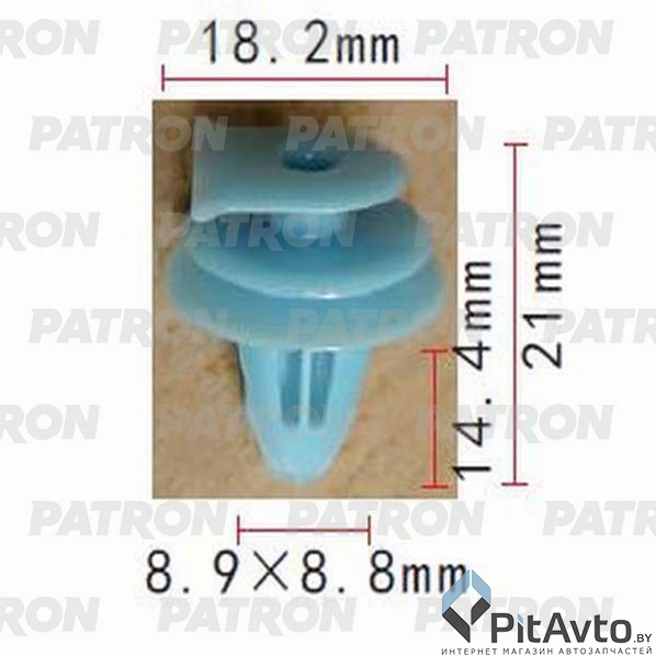 PATRON P37-0650 Клипса пластмассовая