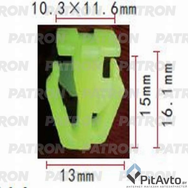 PATRON P37-0687 Клипса пластмассовая