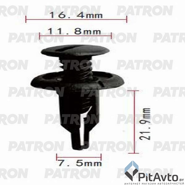 PATRON P37-0723 Клипса пластмассовая