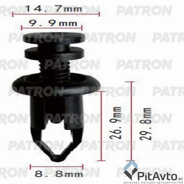 PATRON P37-0778 Клипса пластмассовая