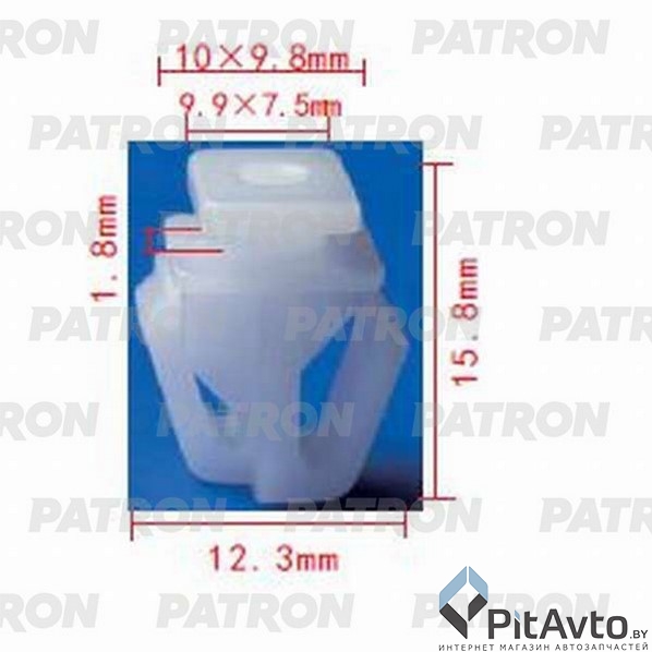 PATRON P37-1065 Клипса пластмассовая