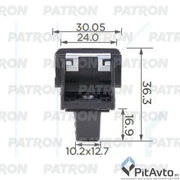 PATRON P37-1085 Клипса пластмассовая