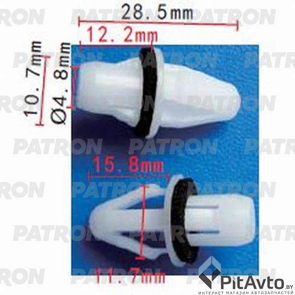 PATRON P37-1106 Клипса пластмассовая