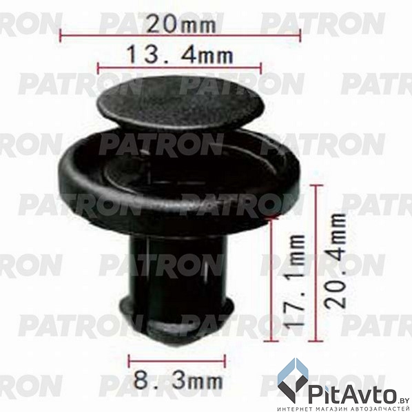 PATRON P37-1139 Клипса пластмассовая