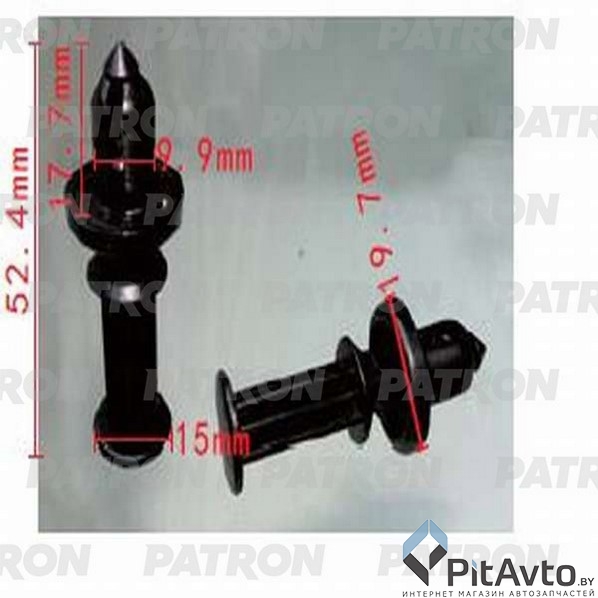 PATRON P37-1207 Клипса пластмассовая