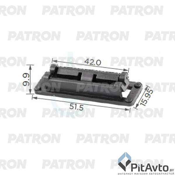 PATRON P37-1211 Клипса пластмассовая