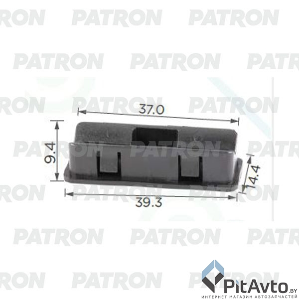 PATRON P37-1212 Клипса пластмассовая