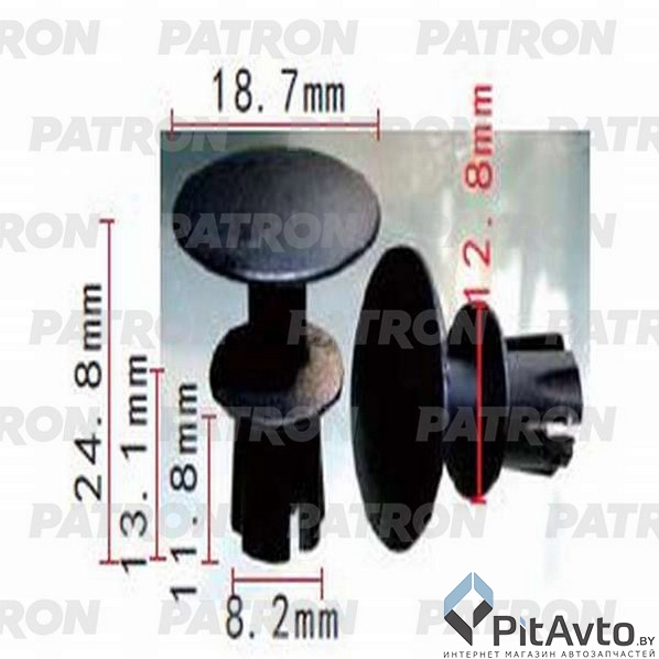 PATRON P37-1213 Клипса пластмассовая
