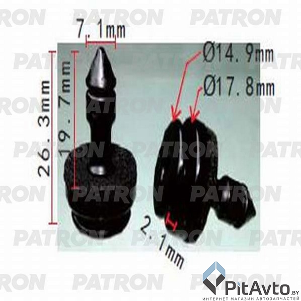 PATRON P37-1215 Фиксатор пластиковый