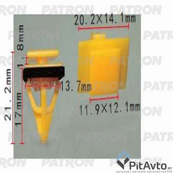 PATRON P37-1305 Клипса пластмассовая