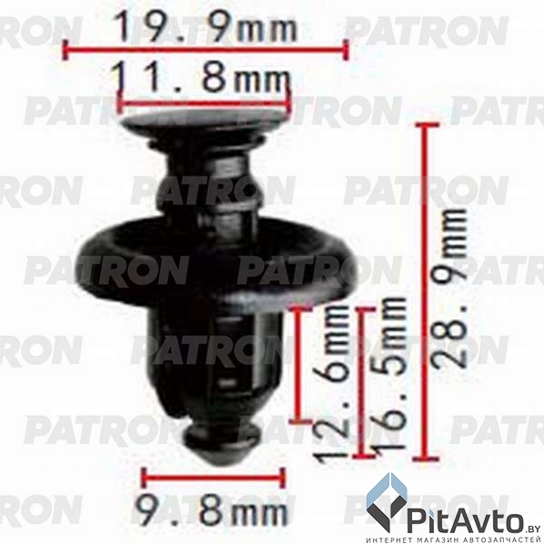 PATRON P37-1371 Клипса пластмассовая