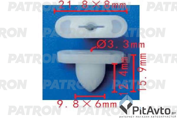 PATRON P37-1624 Клипса пластмассовая