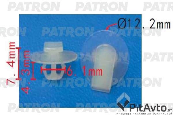 PATRON P37-1679 Клипса пластмассовая
