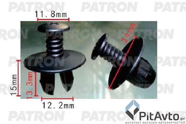 PATRON P37-1696 Клипса пластмассовая