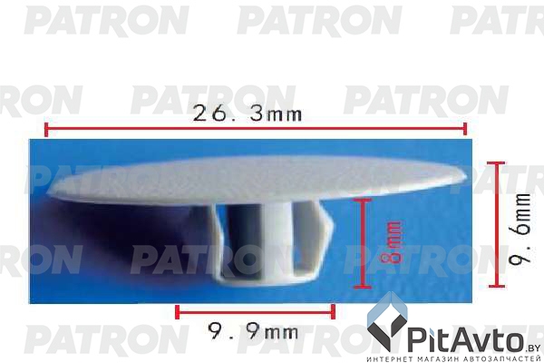 PATRON P37-1758 Клипса пластмассовая