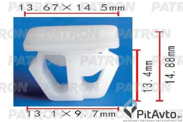 PATRON P37-1769 Клипса пластмассовая