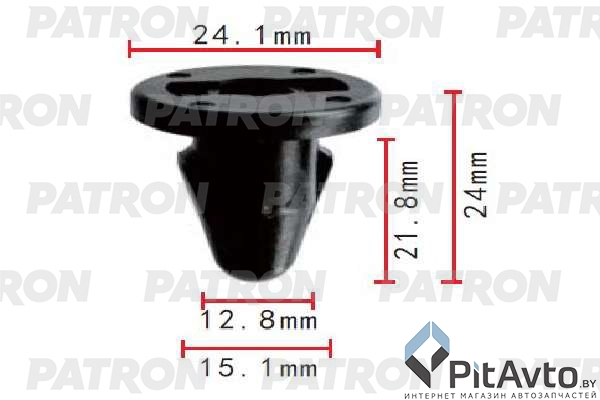 PATRON P37-1798 Клипса пластмассовая