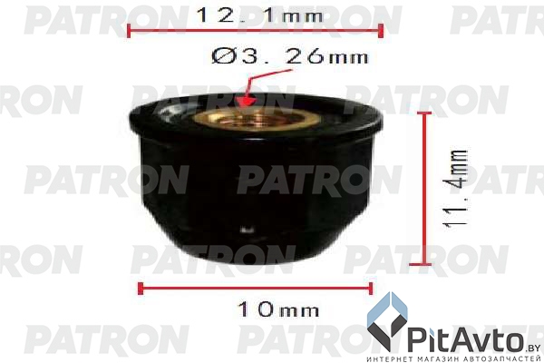 PATRON P37-1799 Клипса пластмассовая