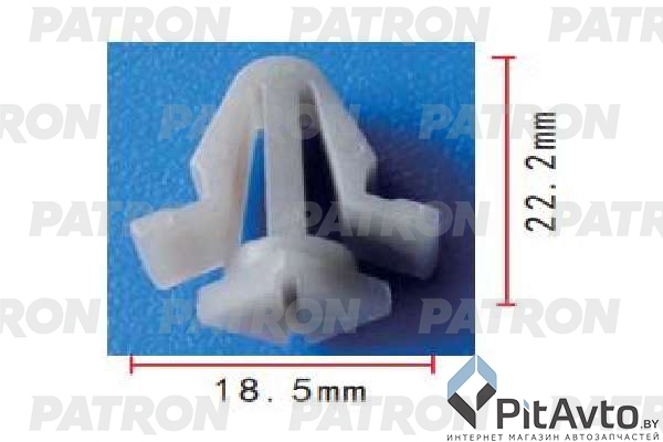 PATRON P37-1858 Клипса пластмассовая