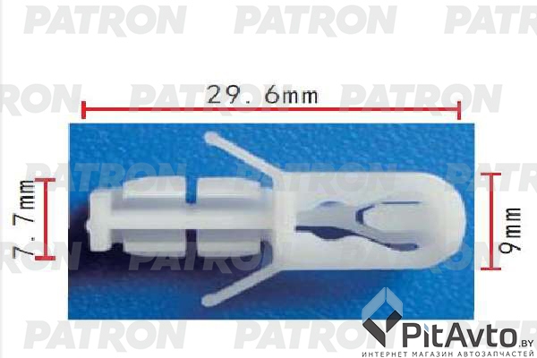 PATRON P37-1885 Клипса пластмассовая