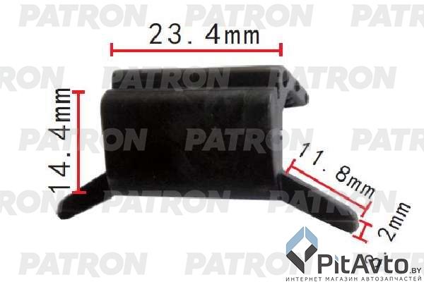 PATRON P37-1940 Клипса пластмассовая