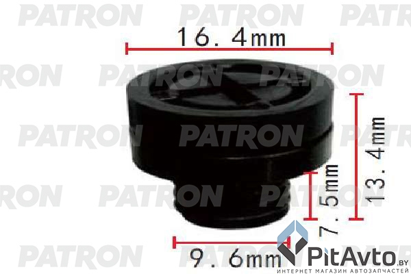 PATRON P37-1945 Клипса пластмассовая