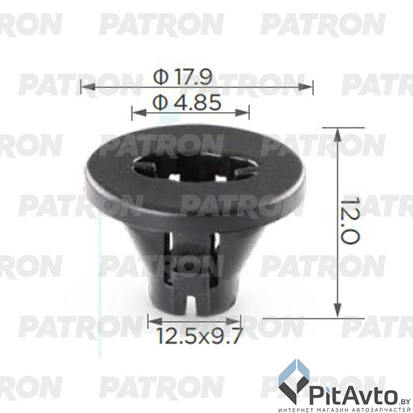 PATRON P37-1973 Клипса пластмассовая