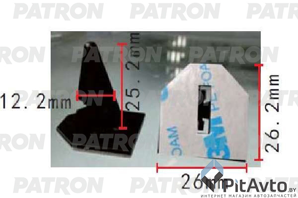 PATRON P37-1974 Клипса пластмассовая