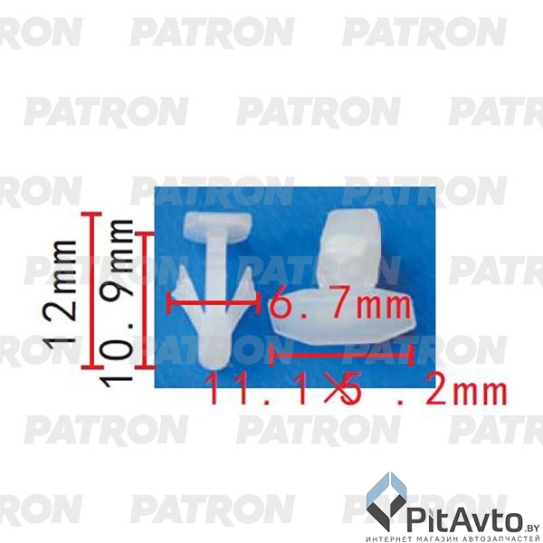 PATRON P37-2295 Клипса пластмассовая