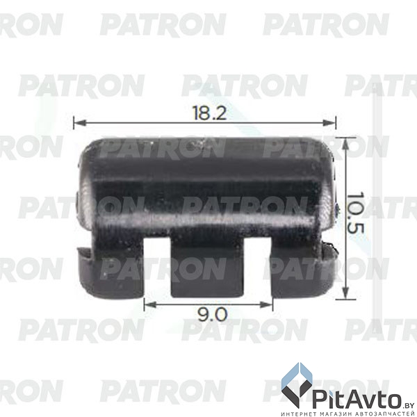 PATRON P37-2328 Клипса пластмассовая