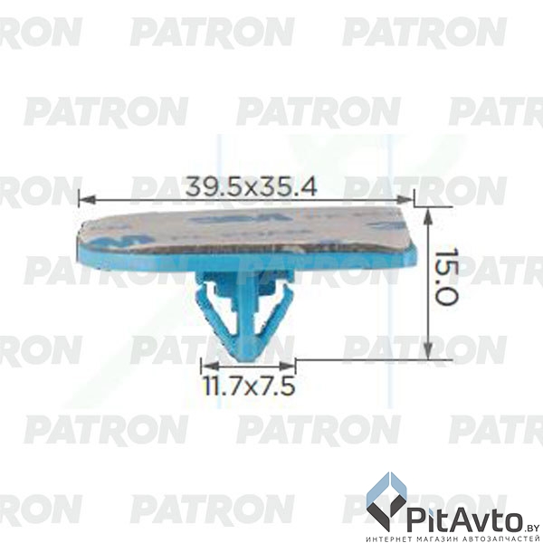 PATRON P37-2330 Клипса пластмассовая