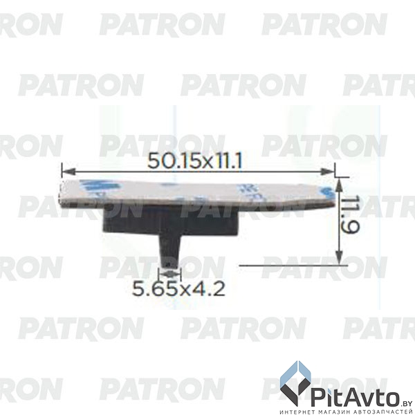 PATRON P37-2332 Клипса пластмассовая