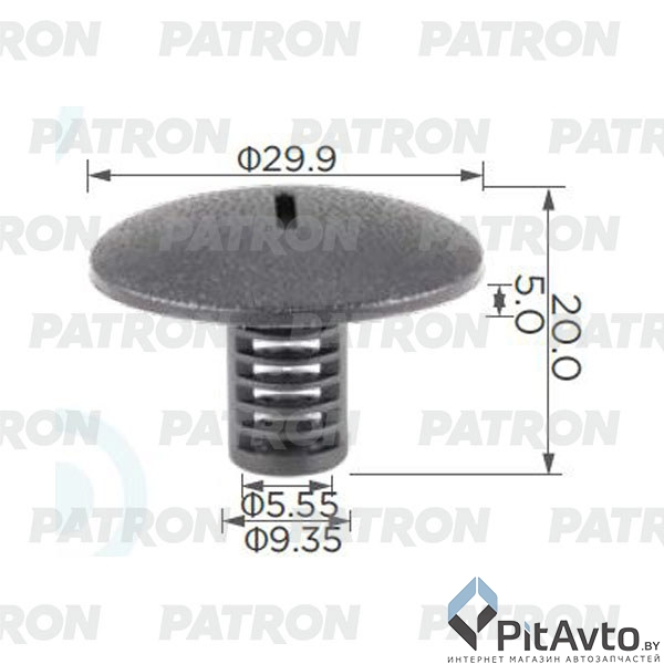 PATRON P37-2359 Клипса пластмассовая