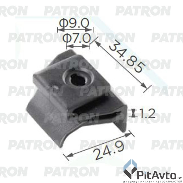 PATRON P37-2387 Клипса пластмассовая
